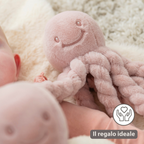 Lapidou Doudou Plush Octopus - 22 cm - Powder Pink [IT]