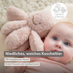 Lapidou Doudou Plush Octopus Rattle - 25 cm - Powder Pink [DE]