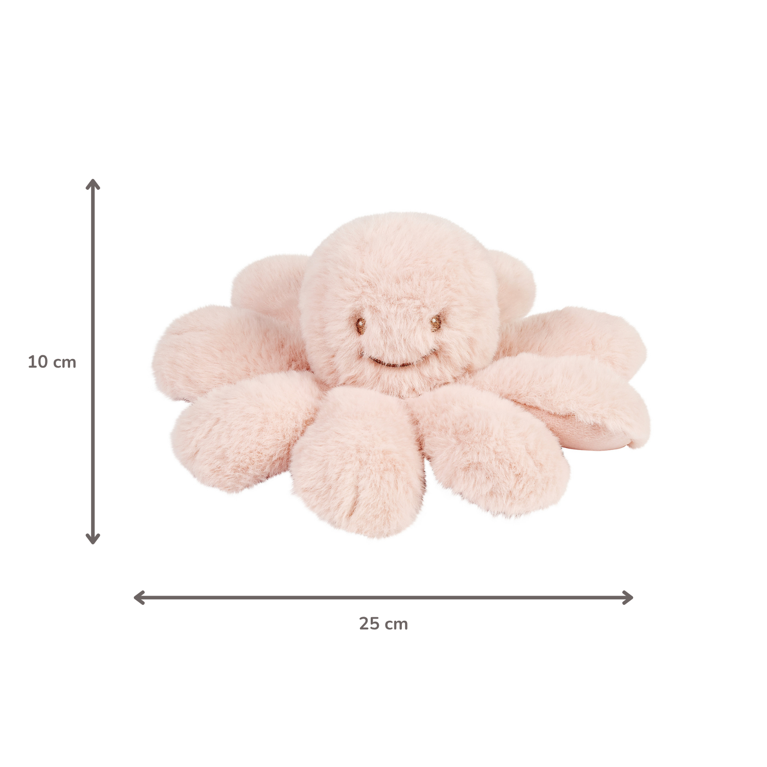 Lapidou Doudou Plush Octopus Rattle - 25 cm - Powder Pink [FR]