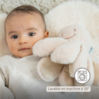 Lapidou Doudou Plush Octopus Rattle - 25 cm - Sand [FR]