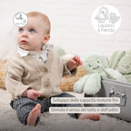 Lapidou Doudou Plush Octopus Rattle - 25 cm - Linden Green [IT]