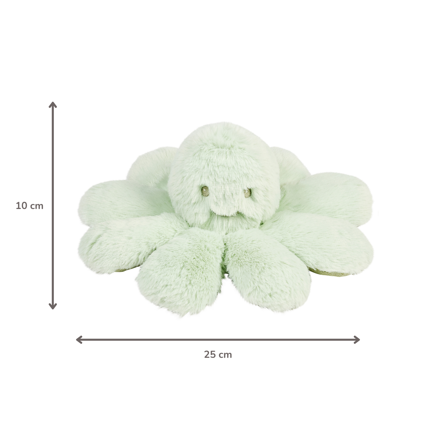 Lapidou Doudou Plush Octopus Rattle - 25 cm - Linden Green [NL]