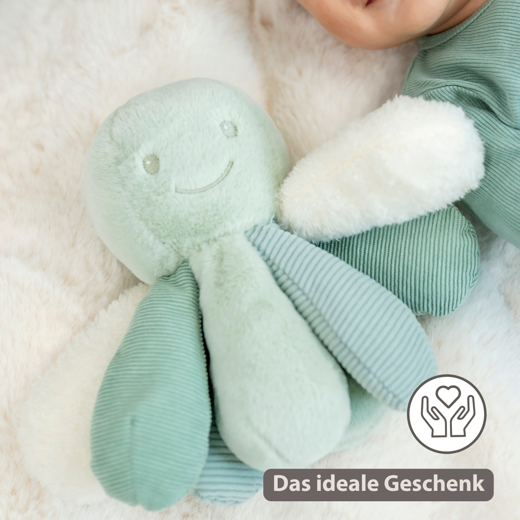 Lapidou Plush Octopus Rattle - 26 cm - Linden Green [DE]