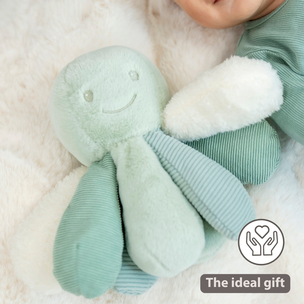 Lapidou Plush Octopus Rattle - 26 cm - Linden Green [EN]