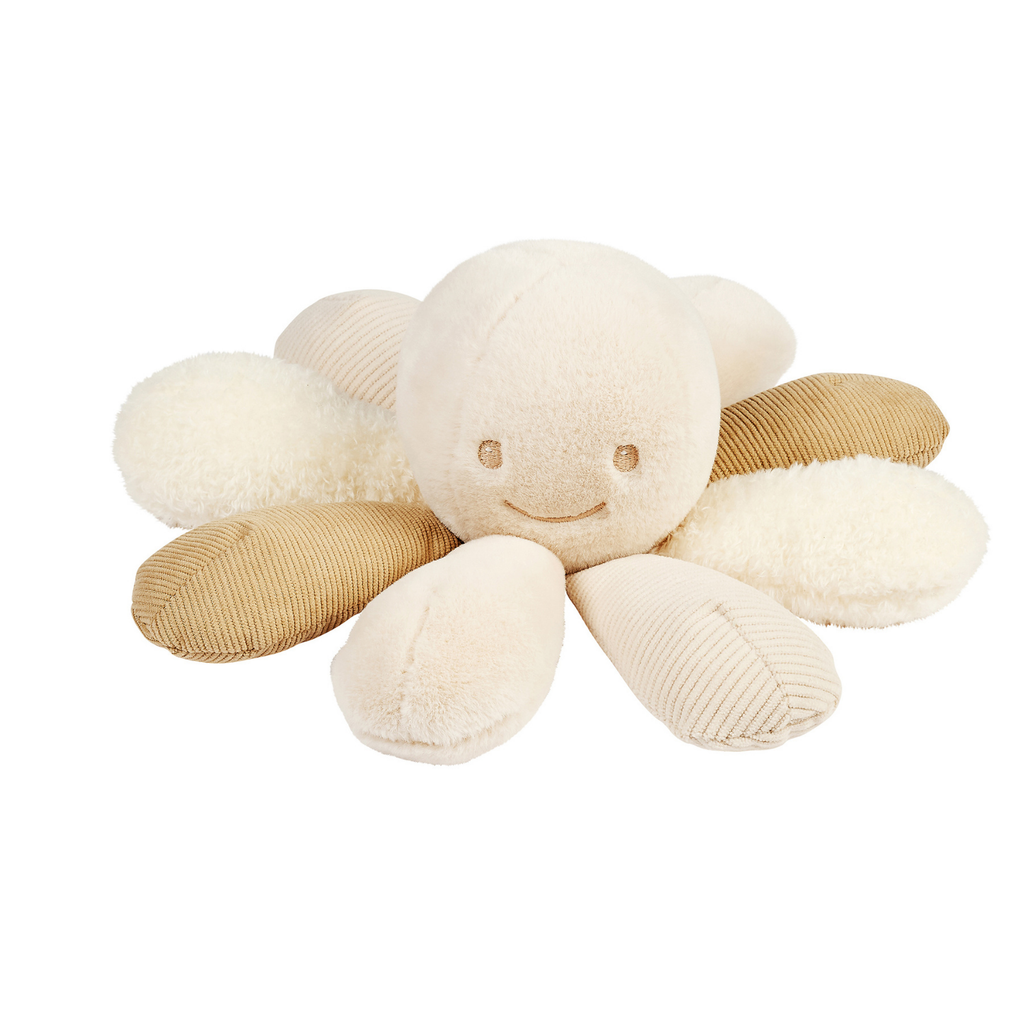 Lapidou Plush Octopus Rattle - 26 cm - Sand [FR]