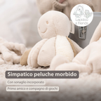 Lapidou Plush Octopus Rattle - 26 cm - Sand [IT]