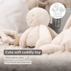 Lapidou Plush Octopus Rattle - 26 cm - Sand [EN]