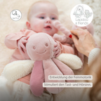Lapidou Plush Octopus Rattle - 26 cm - Pink [DE]