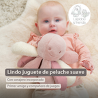 Lapidou Plush Octopus Rattle - 26 cm - Pink [ES]