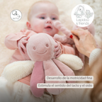 Lapidou Plush Octopus Rattle - 26 cm - Pink [ES]