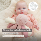 Lapidou Plush Octopus Rattle - 26 cm - Pink [IT]
