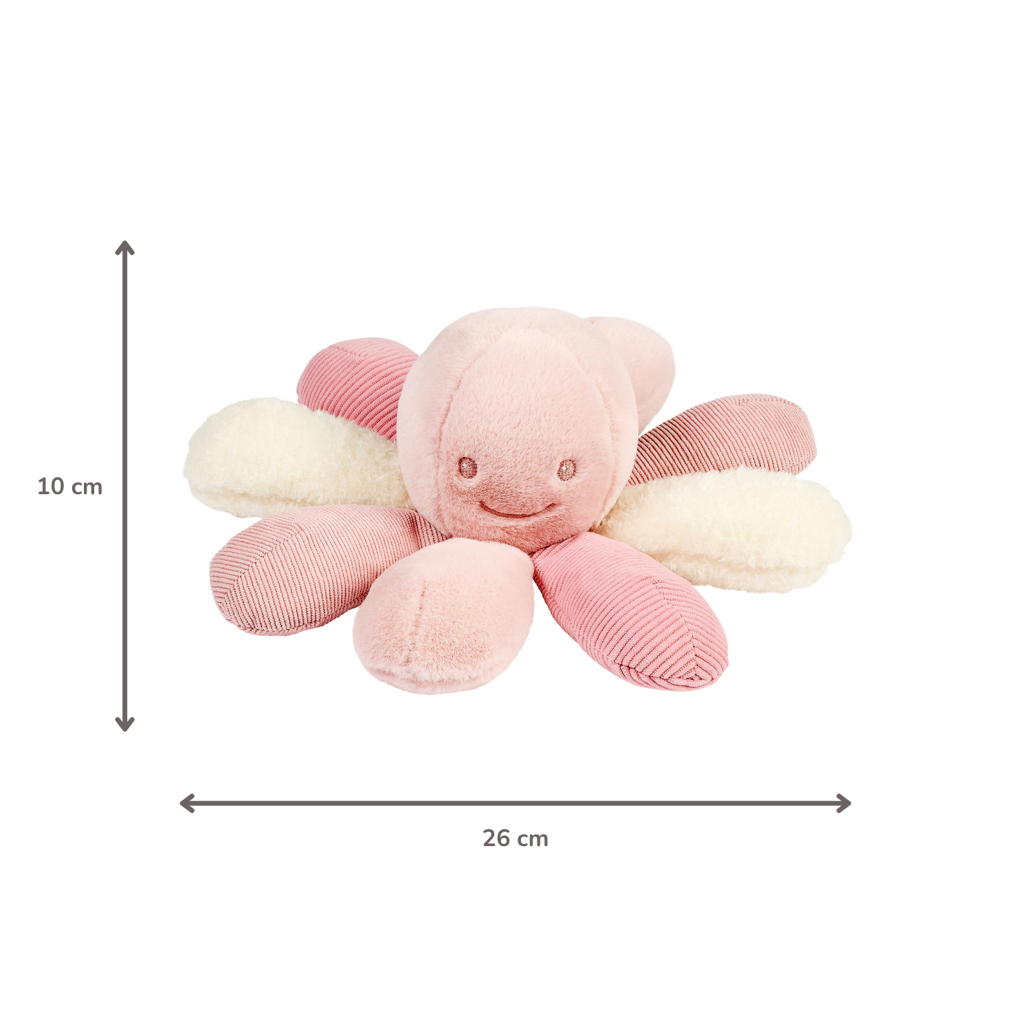 Lapidou Plush Octopus Rattle - 26 cm - Pink [IT]