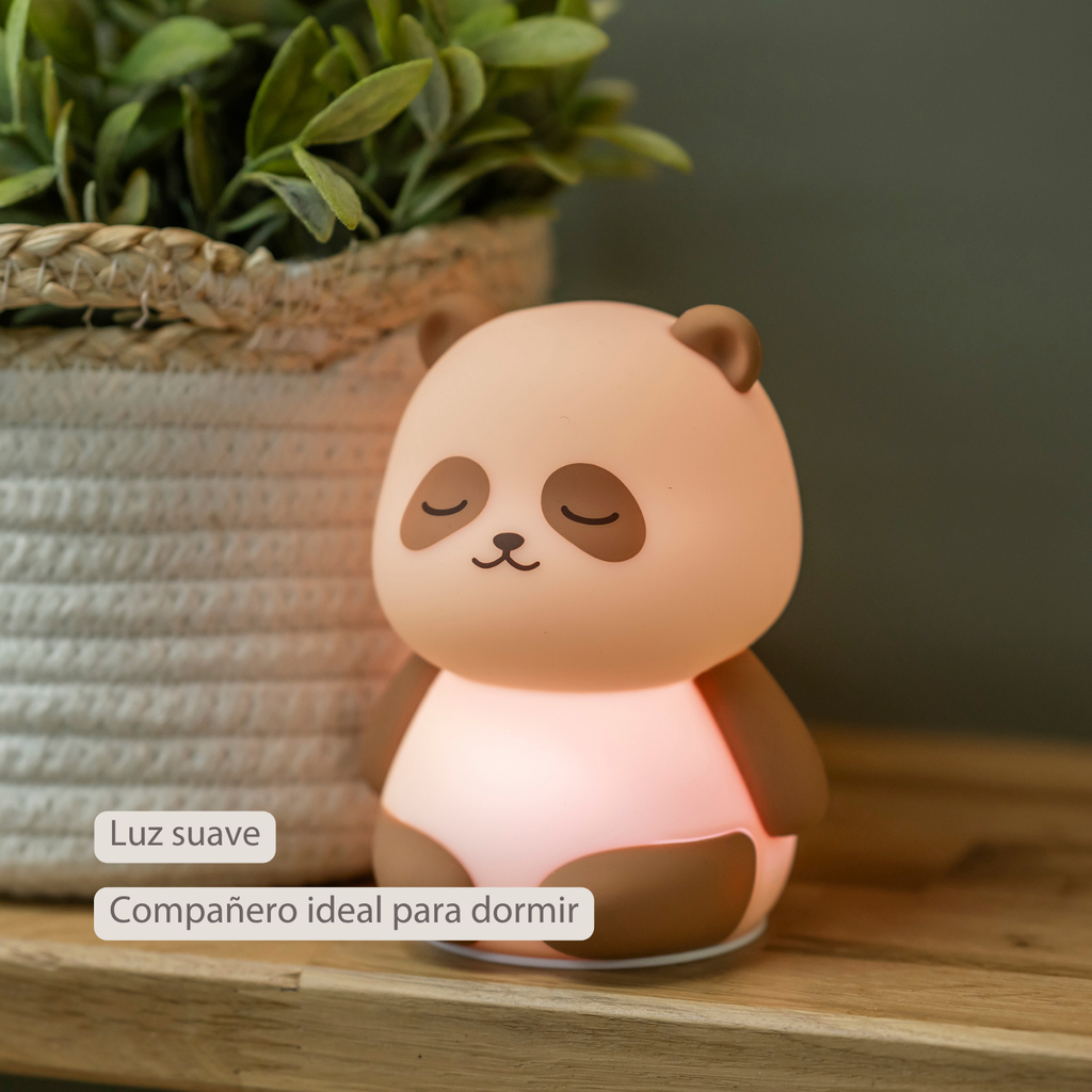 Baby Night Light Panda - 12 cm - Baby Gift - Beige [ES]