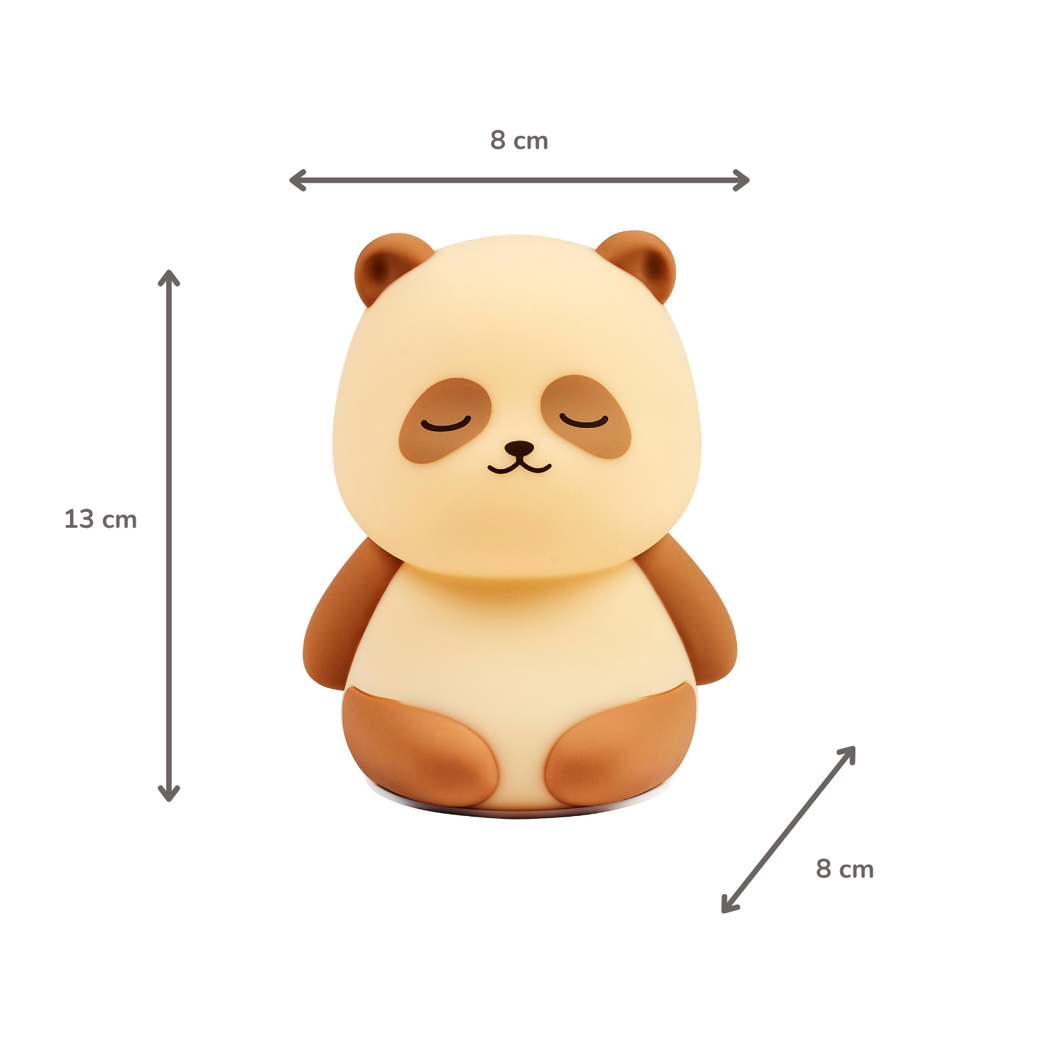 Baby Night Light Panda - 12 cm - Baby Gift - Beige [IT]