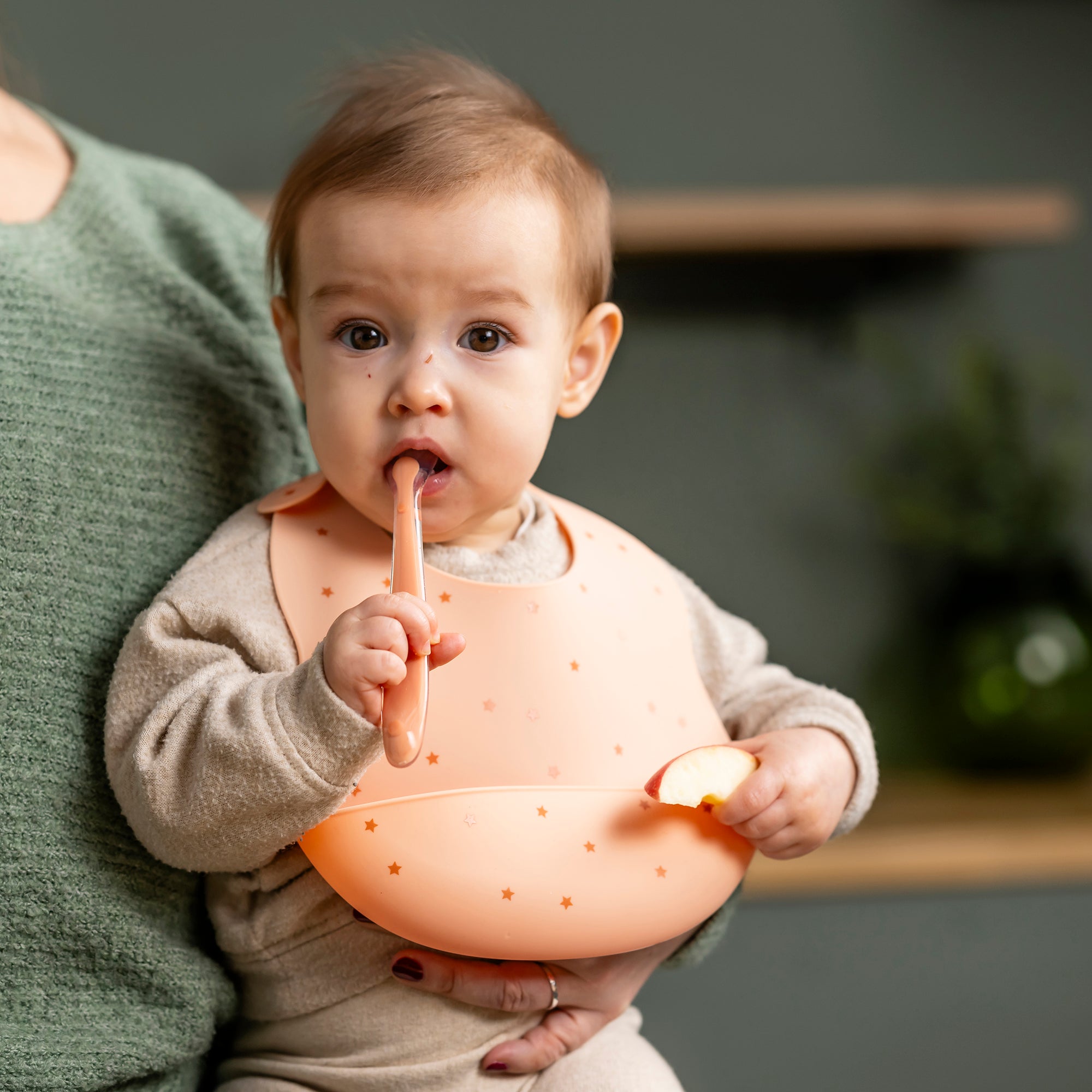 Nattou Bib with Drip Tray SILICONE