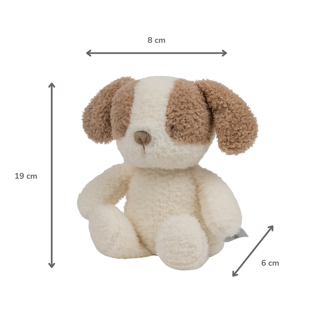 TEDDY Baby Night Light Dog – 25 cm – Soft Baby Plush – Beige [DE]