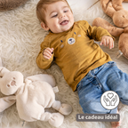 Lapidou Cuddly Rabbit - 30 cm - Soft Baby Plush - Sand [FR]