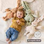 Lapidou Cuddly Rabbit - 30 cm - Soft Baby Plush - Warm Beige [ES]