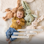 Lapidou Cuddly Rabbit - 30 cm - Soft Baby Plush - Warm Beige [FR]