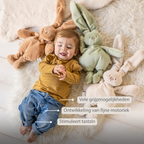 Lapidou Cuddly Rabbit - 30 cm - Soft Baby Plush - Warm Beige [NL]