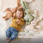 Lapidou Cuddly Rabbit - 30 cm - Soft Baby Plush - Warm Beige [EN]