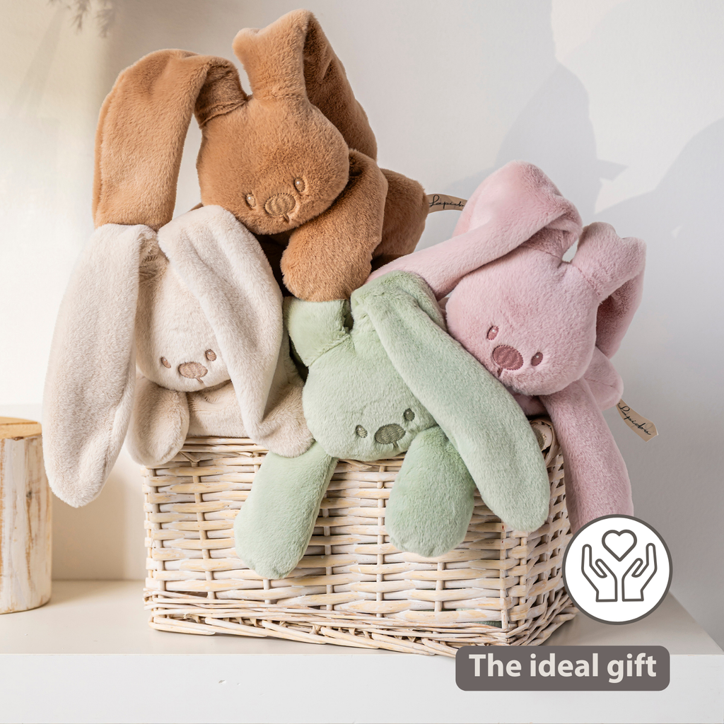 Lapidou Cuddly Rabbit - 30 cm - Soft Baby Plush - Warm Beige [EN]