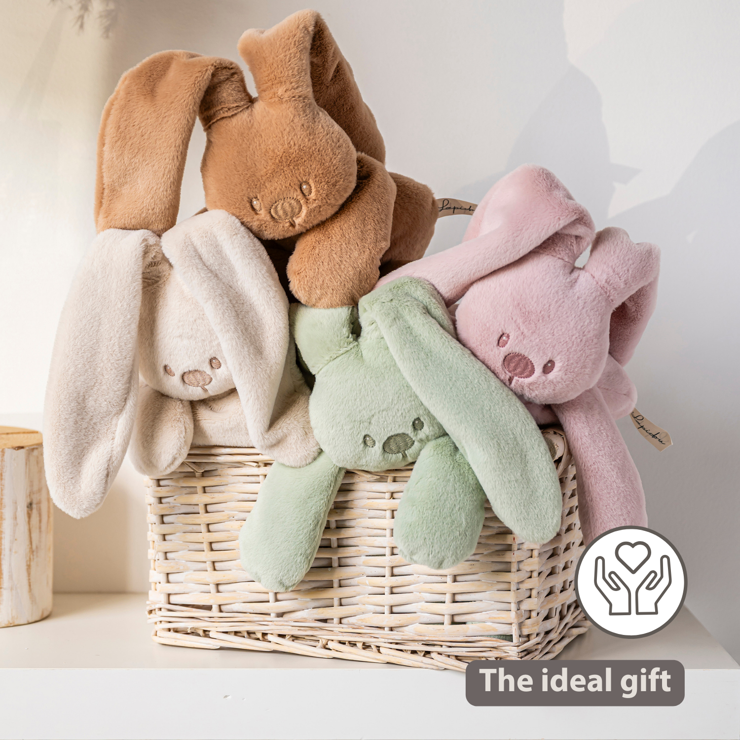 Lapidou Cuddly Rabbit - 30 cm - Soft Baby Plush - Warm Beige [EN]