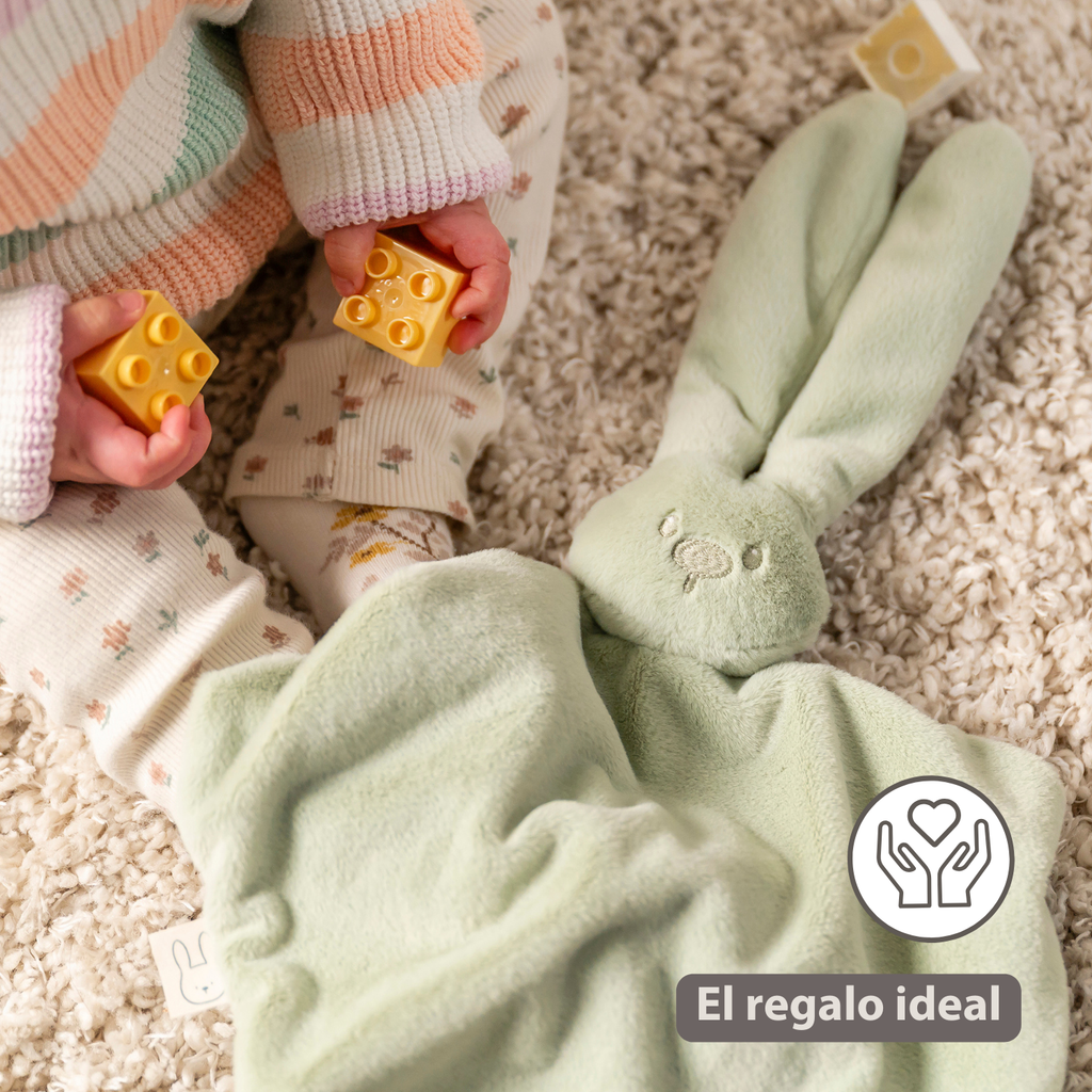 Lapidou Cuddly Rabbit - 30 cm - Soft Baby Plush - Linden Green [ES]