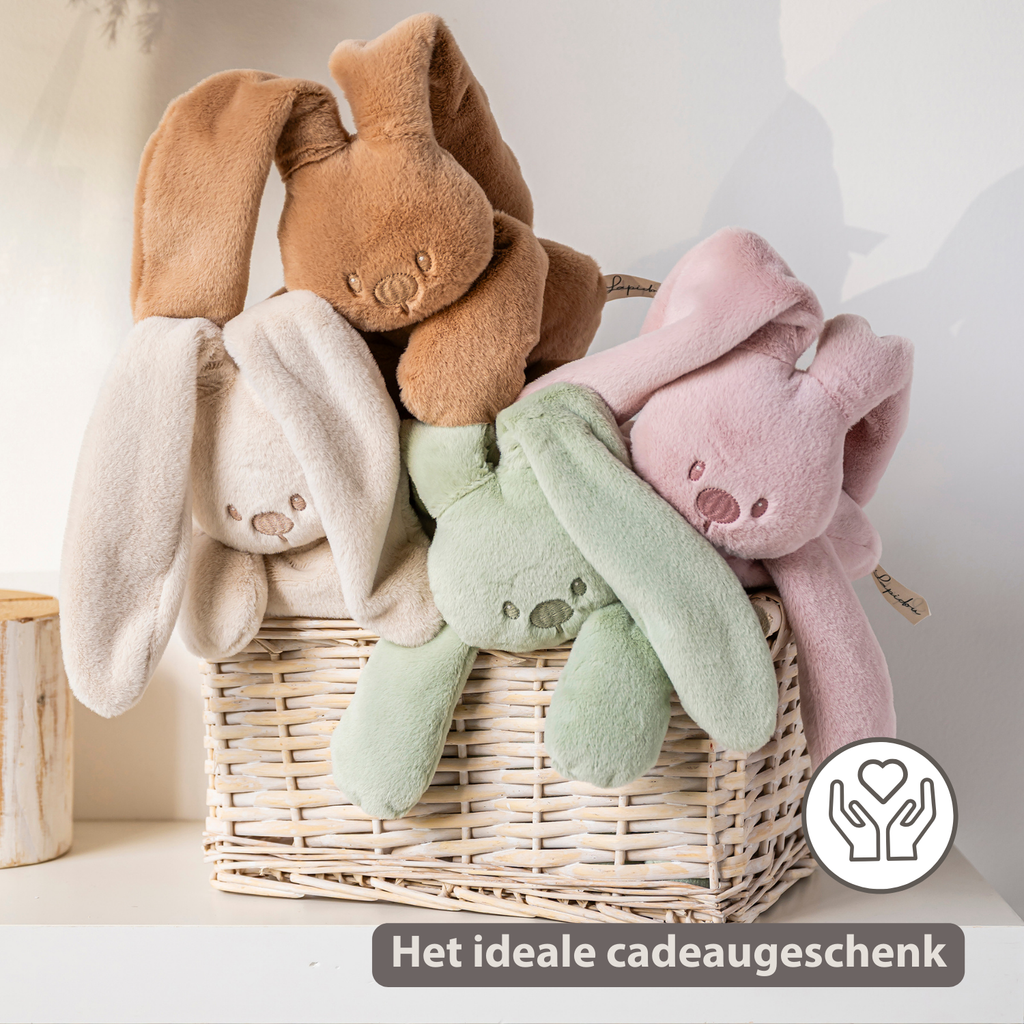 Lapidou Cuddly Rabbit - 30 cm - Soft Baby Plush - Linden Green [NL]