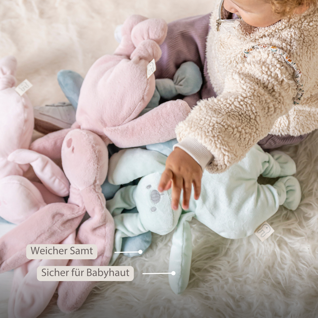 Lapidou Cuddly Rabbit - 30 cm - Soft Baby Plush - Powder Pink [DE]