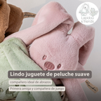 Lapidou Cuddly Rabbit - 30 cm - Soft Baby Plush - Powder Pink [ES]