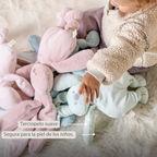 Lapidou Cuddly Rabbit - 30 cm - Soft Baby Plush - Powder Pink [ES]