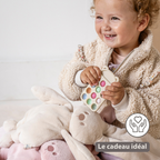 Lapidou Cuddly Rabbit - 30 cm - Soft Baby Plush - Powder Pink [FR]