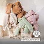 Lapidou Cuddly Rabbit - 30 cm - Soft Baby Plush - Powder Pink [IT]