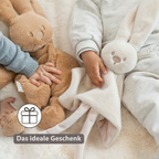 Lapidou Baby Comforter - 27 x 27 cm - Doudou Rabbit - Sand [DE]