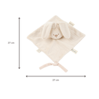 Lapidou Baby Comforter - 27 x 27 cm - Doudou Rabbit - Sand [IT]