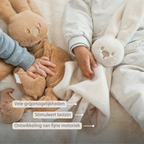 Lapidou Baby Comforter - 27 x 27 cm - Doudou Rabbit - Sand [NL]