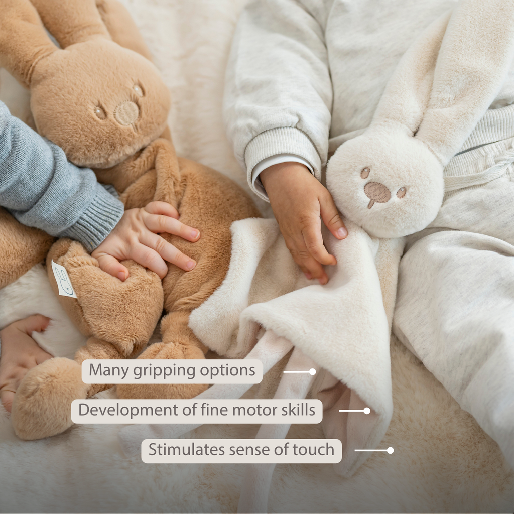 Lapidou Baby Comforter - 27 x 27 cm - Doudou Rabbit - Sand [EN]