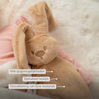 Lapidou Baby Comforter - 27 x 27 cm - Doudou Rabbit - Warm Beige [NL]