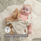 Lapidou Baby Comforter - 27 x 27 cm - Doudou Rabbit - Warm Beige [NL]