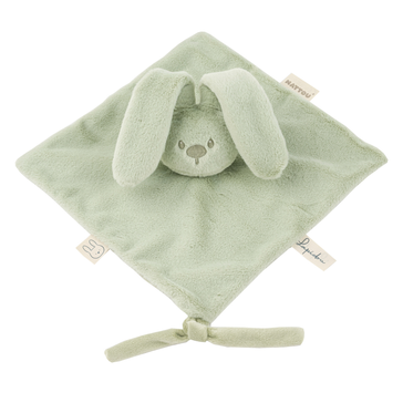 Doudou Lapidou - 27 x 27 cm - Doudou conejo - Verde tilo