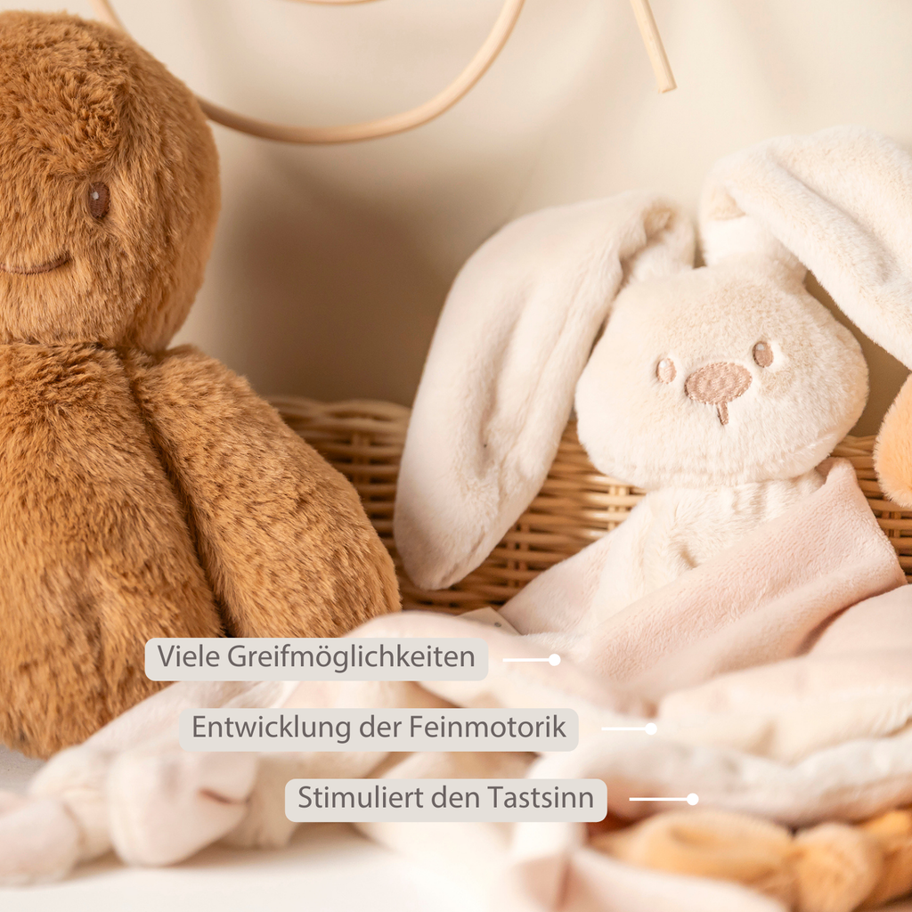 Lapidou Baby Comforter - 65 x 40 cm - Doudou Rabbit - Sand [DE]