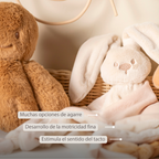 Lapidou Baby Comforter - 65 x 40 cm - Doudou Rabbit - Sand [ES]