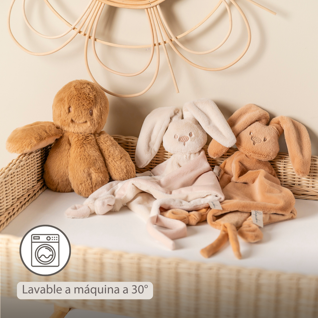 Lapidou Baby Comforter - 65 x 40 cm - Doudou Rabbit - Sand [ES]