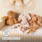 Lapidou Baby Comforter - 65 x 40 cm - Doudou Rabbit - Sand [ES]