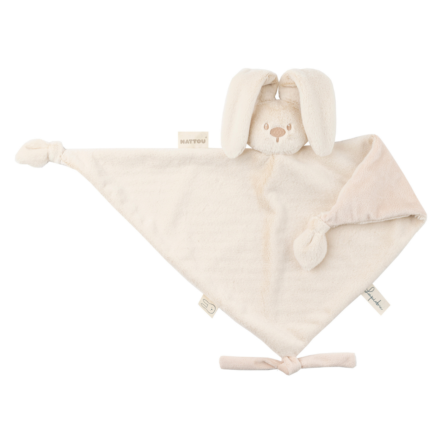 Lapidou Baby Comforter - 65 x 40 cm - Doudou Rabbit - Sand [FR]
