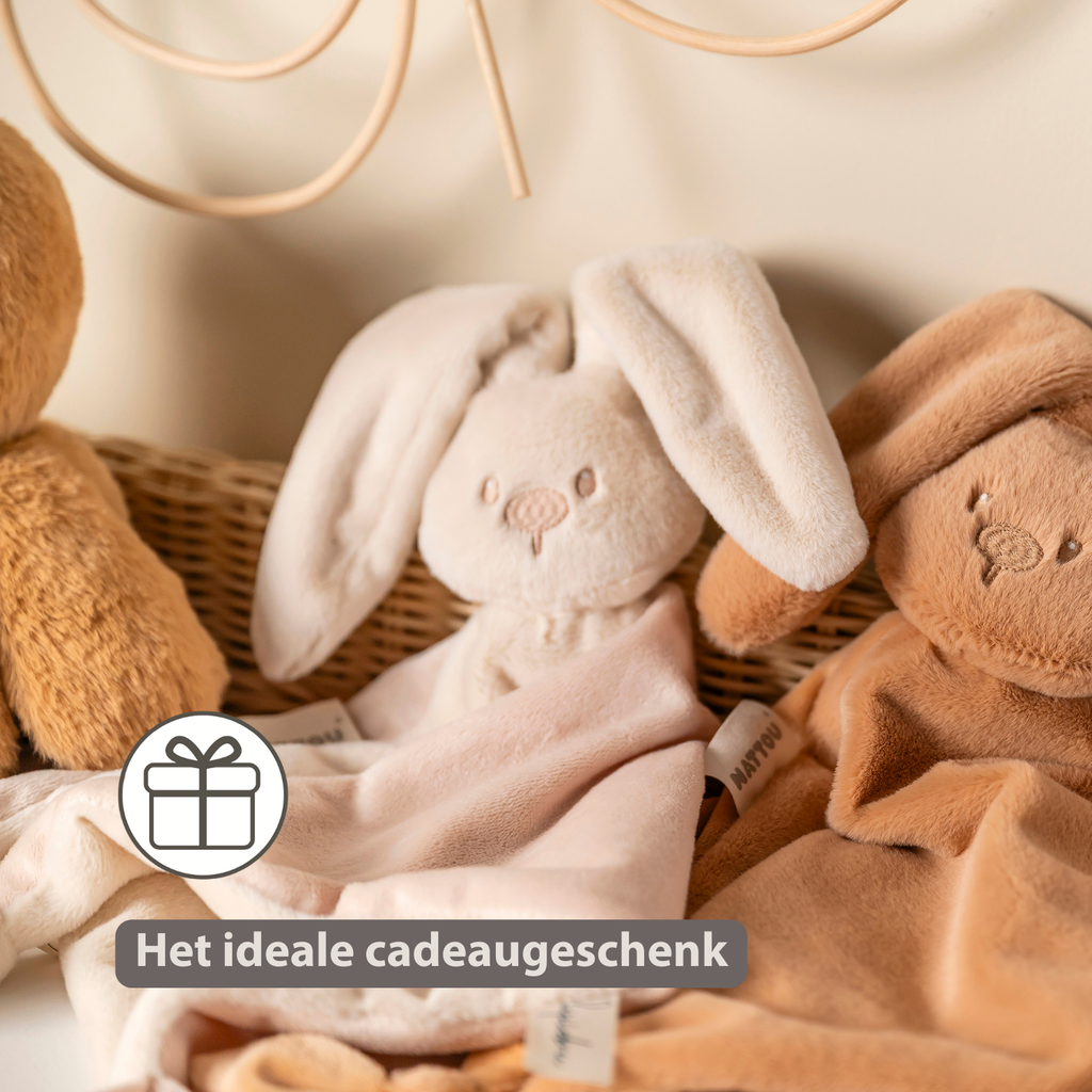 Lapidou Baby Comforter - 65 x 40 cm - Doudou Rabbit - Sand [NL]