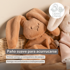 Lapidou Baby Comforter - 65 x 40 cm - Doudou Rabbit - Warm Beige [ES]