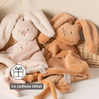 Lapidou Baby Comforter - 65 x 40 cm - Doudou Rabbit - Warm Beige [FR]
