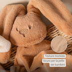 Lapidou Baby Comforter - 65 x 40 cm - Doudou Rabbit - Warm Beige [IT]